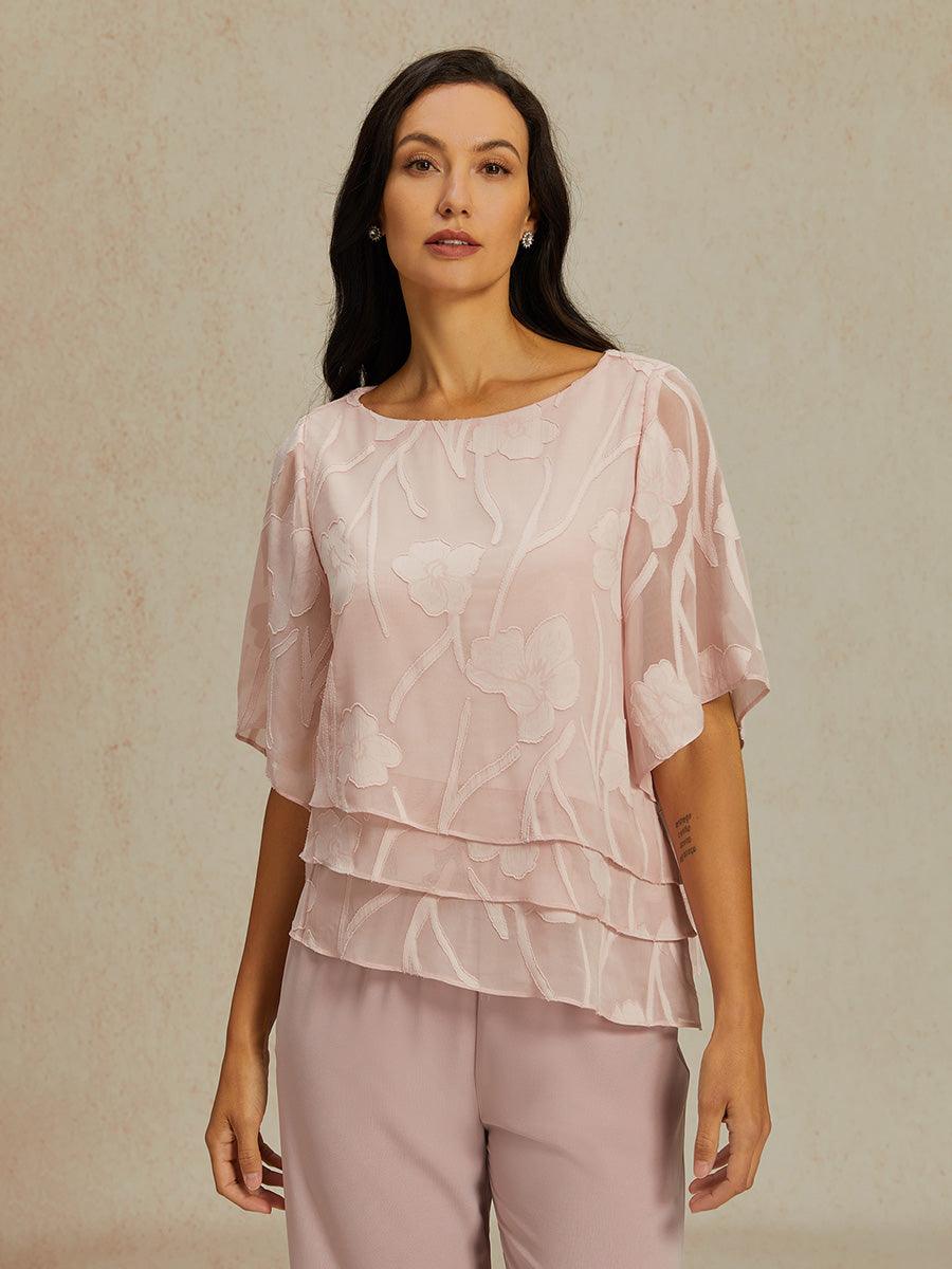 Chiffonbluse mit Blumenmuster