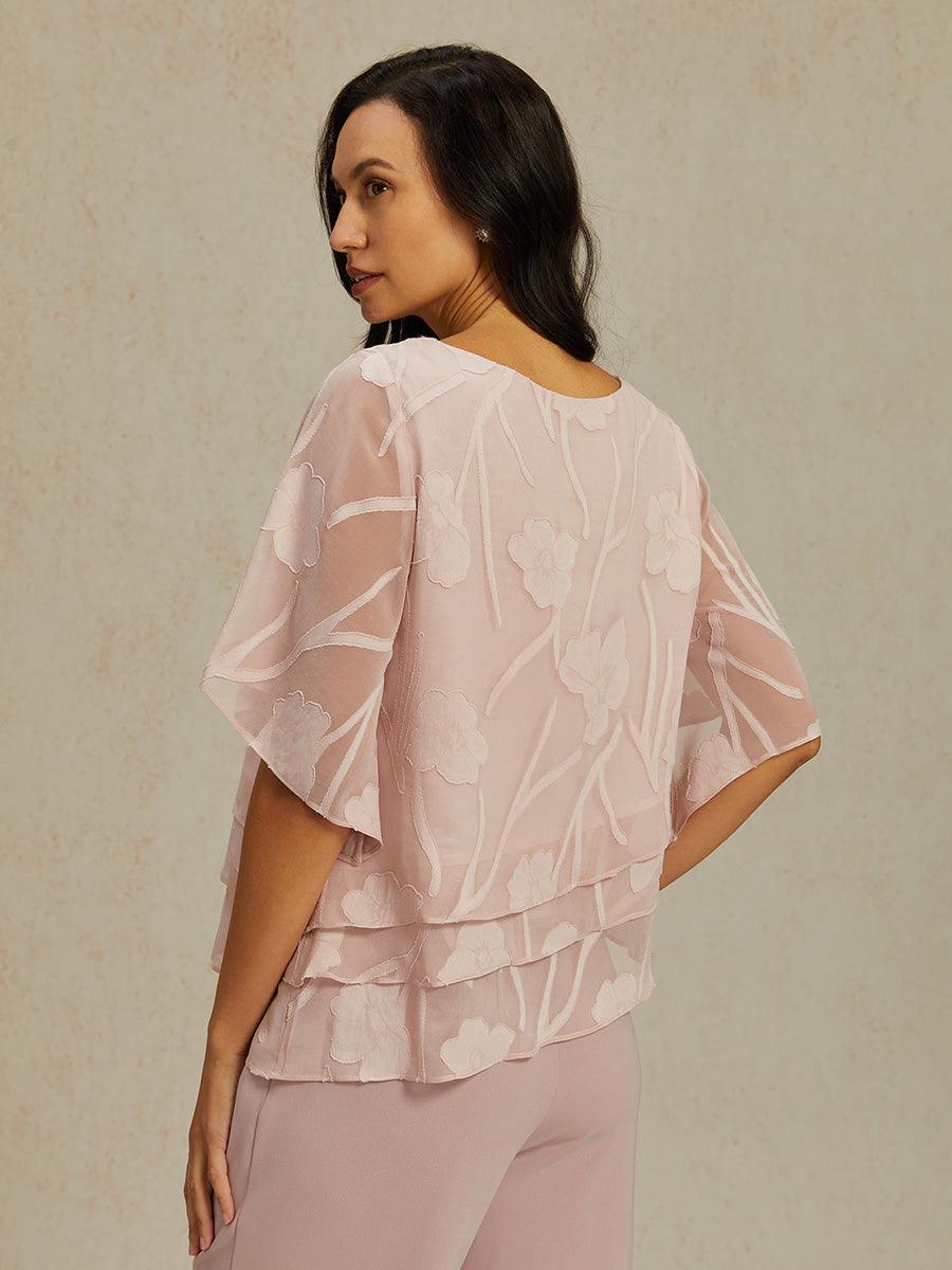 Chiffonbluse mit Blumenmuster