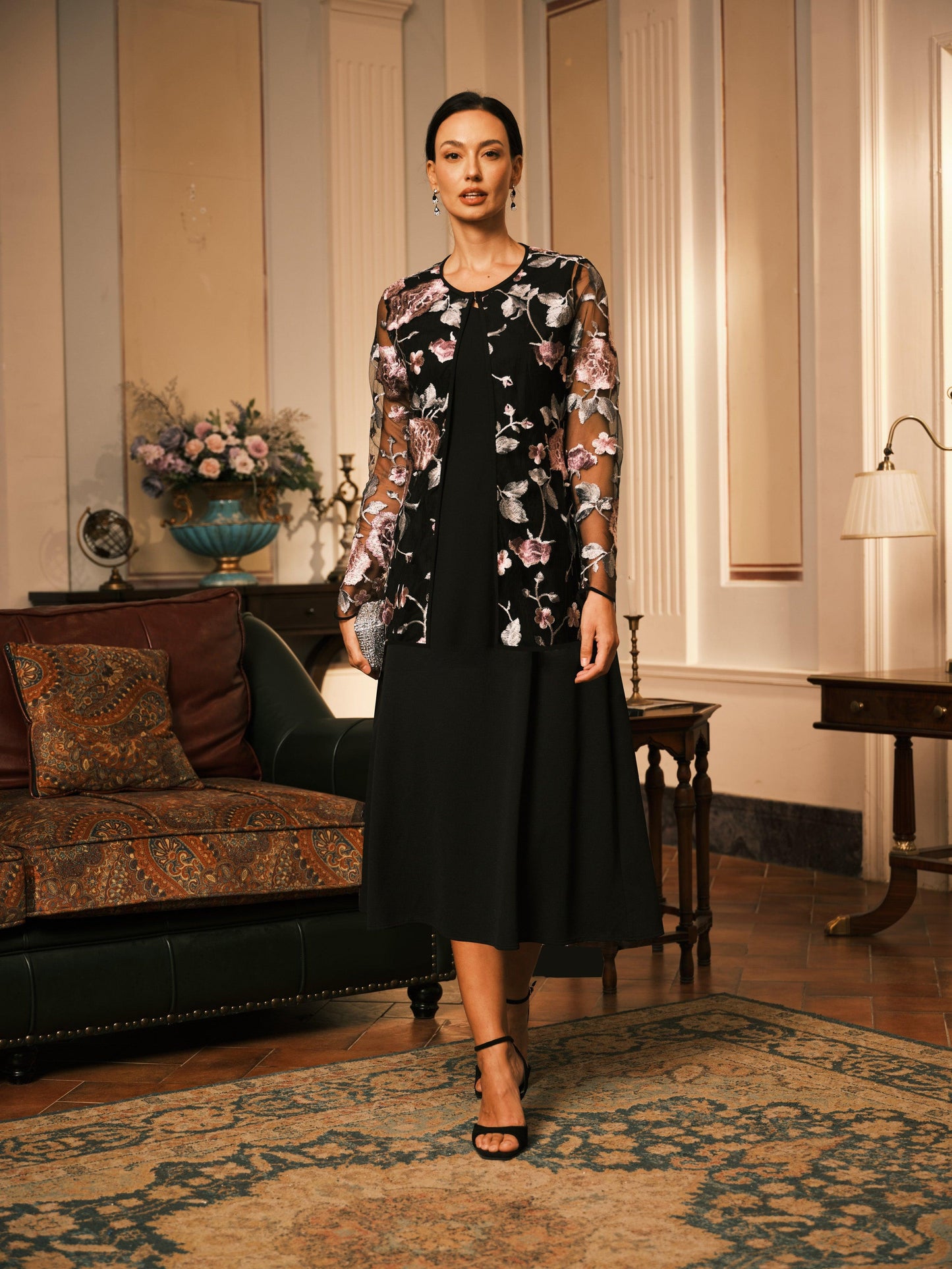 Embroidered Tulle Jacket