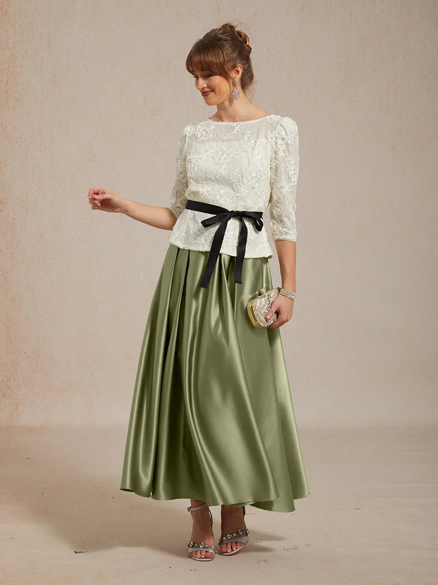 Fließender Chiffon-Rock in Tea-Länge