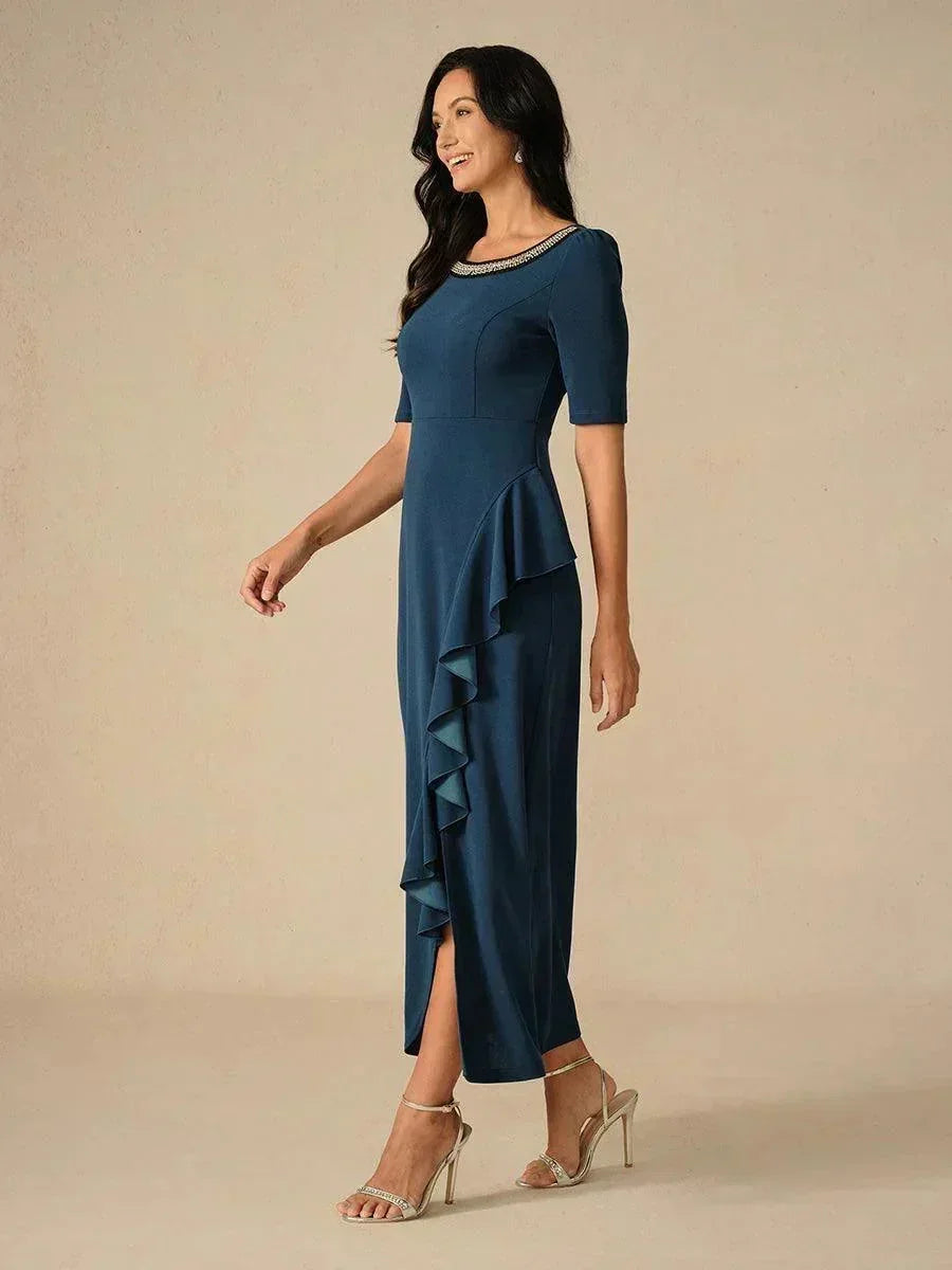 Elegant Ruffle Maxi Dress