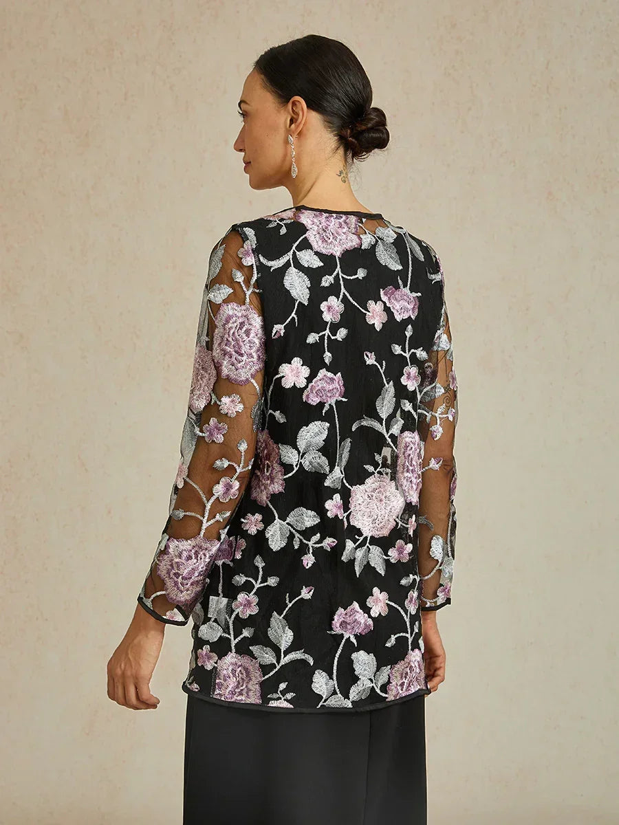 Floral Embroidered Lace Jacket