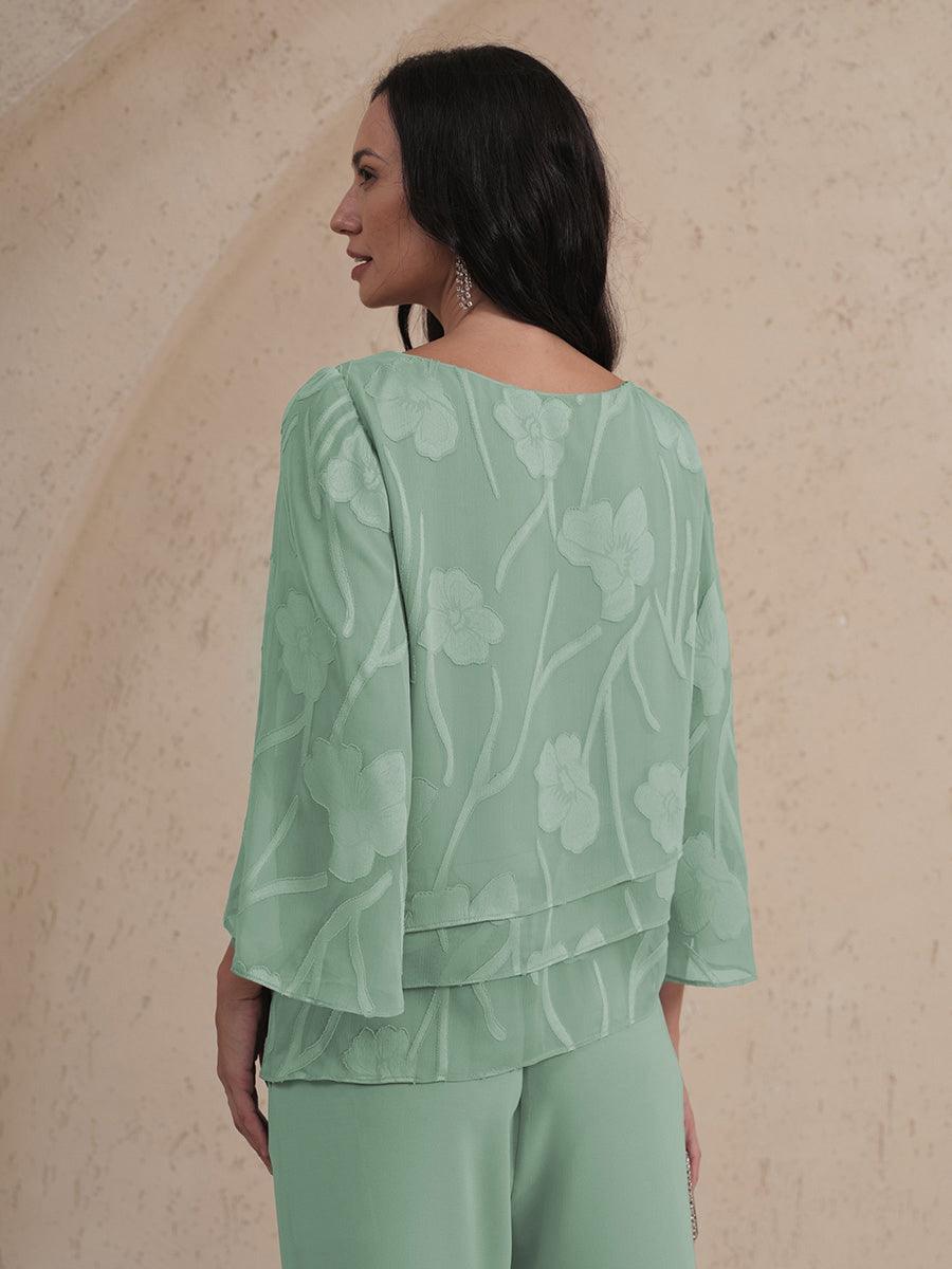 Chiffon Floral Layered Blouse