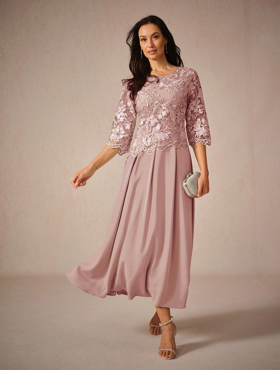 Ruffle Ruched Lace Maxi Dress