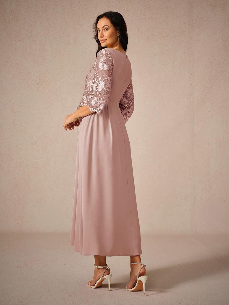 Ruffle Ruched Lace Maxi Dress