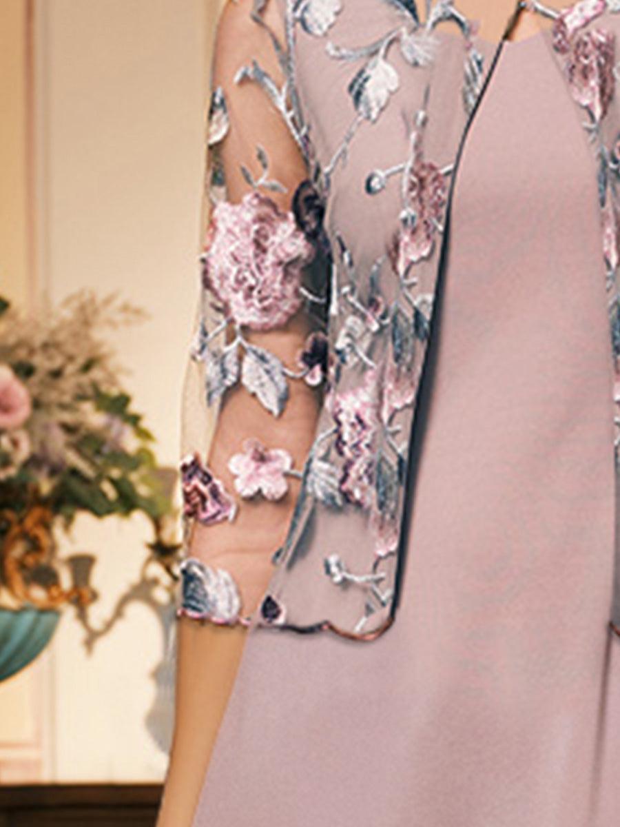 Floral Embroidered Mesh Jacket