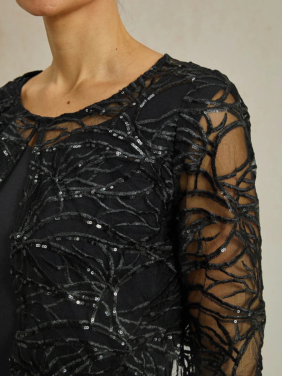 Sequin Embroidered Lace Jacket