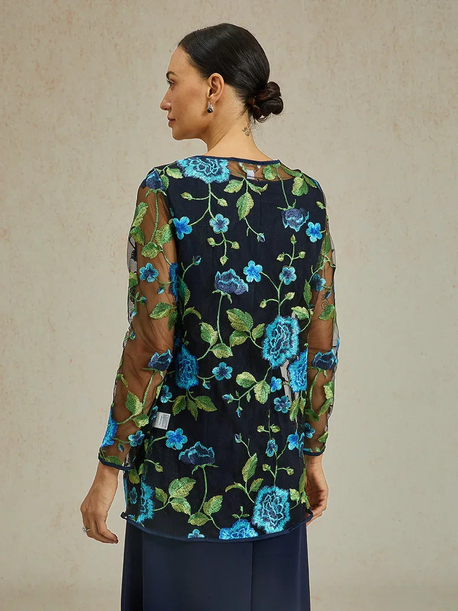 Floral Embroidered Lace Jacket