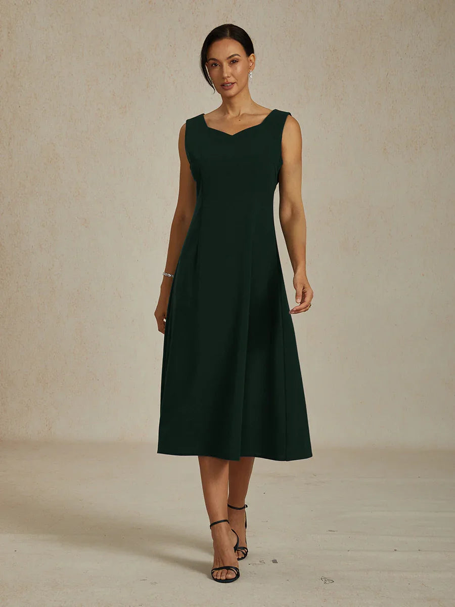 Sleeveless Sheath Midi Dress
