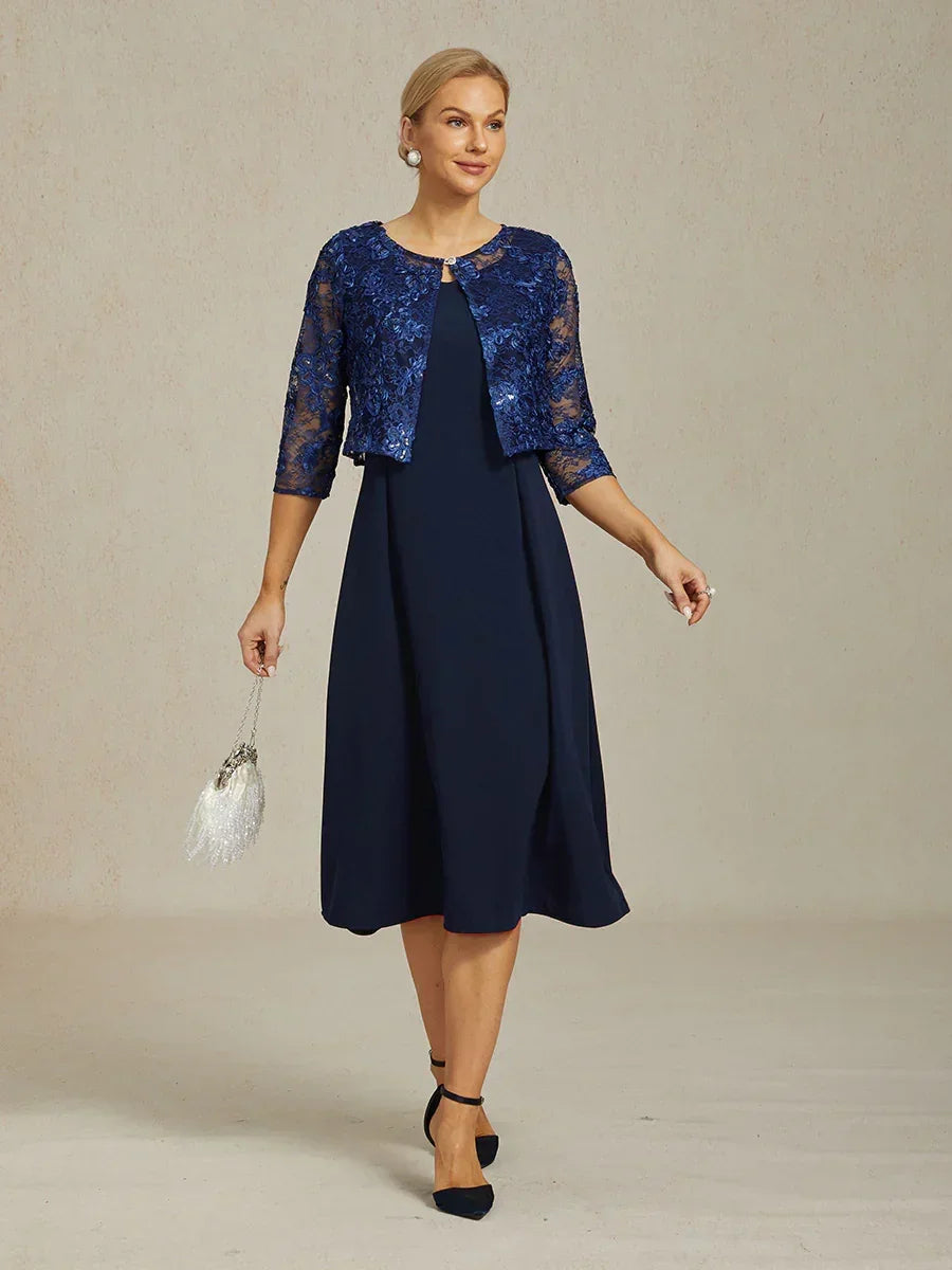 Rosette Lace Jacket with Sequin Embellishment