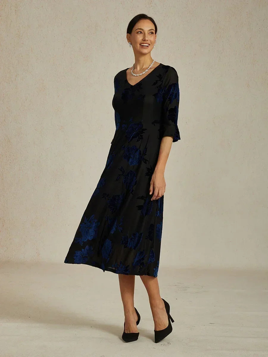 Ruffle Flutter Lace Maxi Dress