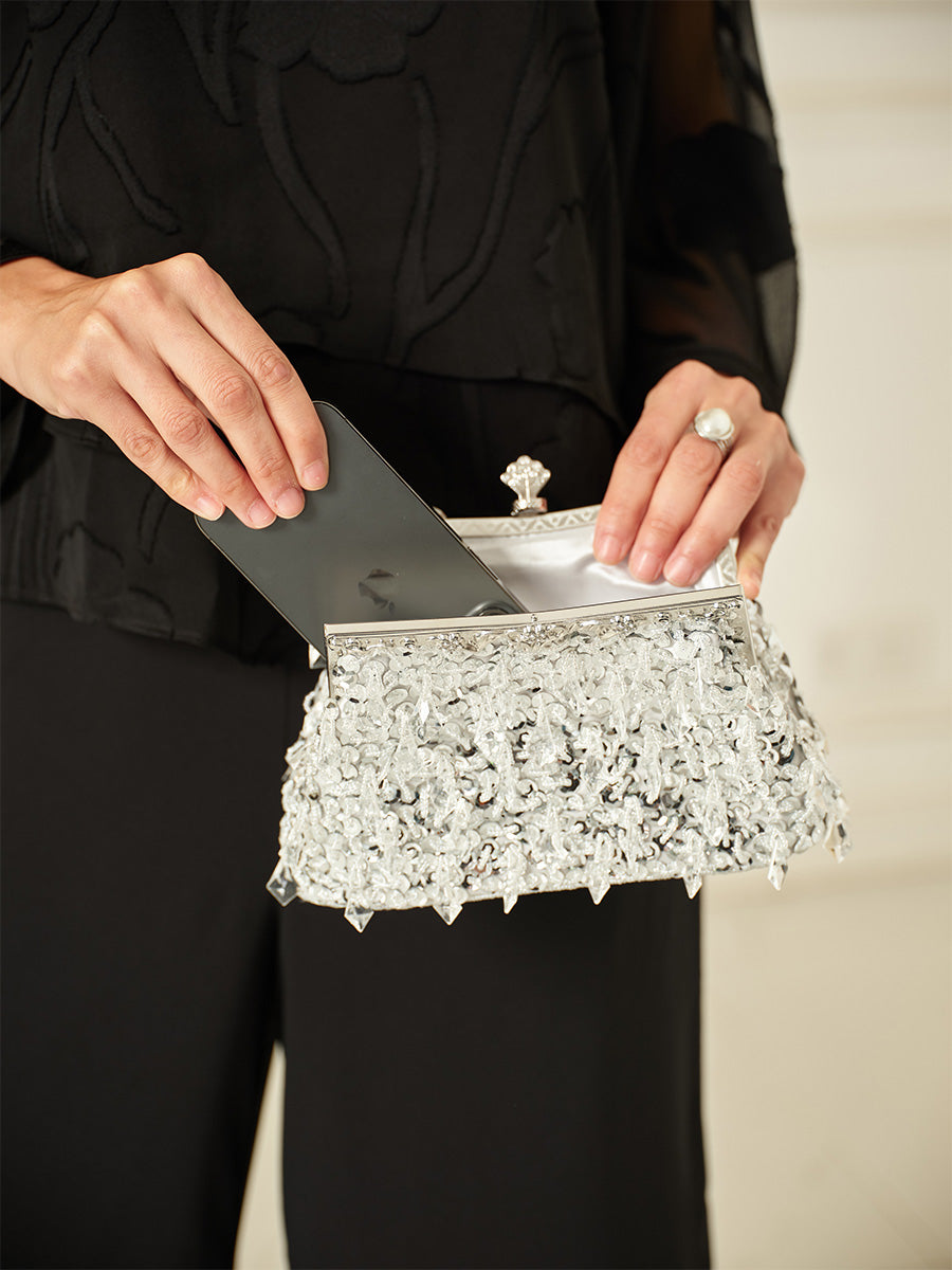 Shimmering Crystal Evening Bag