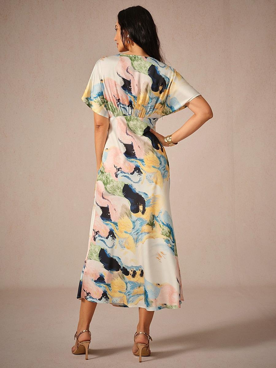 Satin Boho Maxi Dress