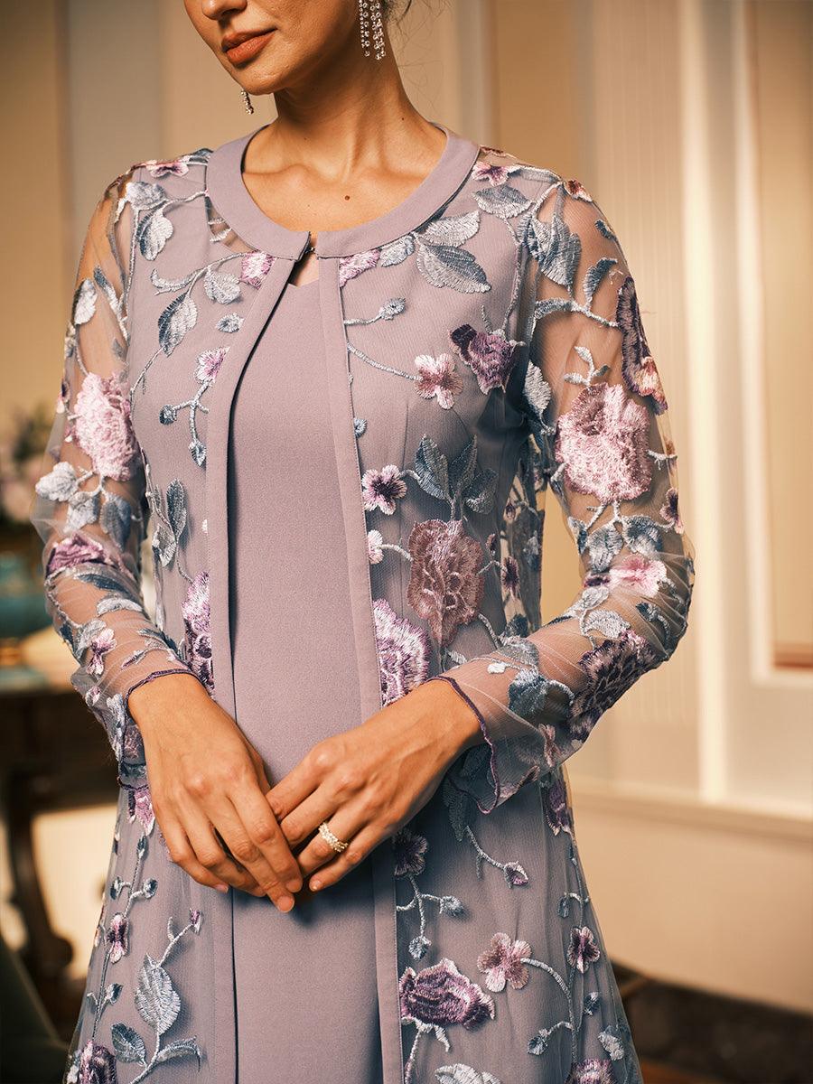Embroidered Mesh Cardigan