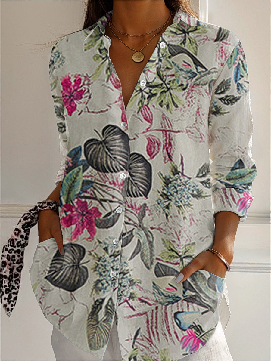 100% Cotton Boho Print Shirt