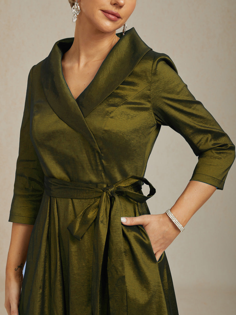 Bloemen Chiffon Avondjurk met Asymmetrische Zoom