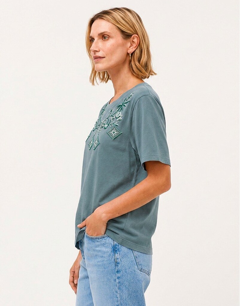 Geometric Tropical Cotton Tee