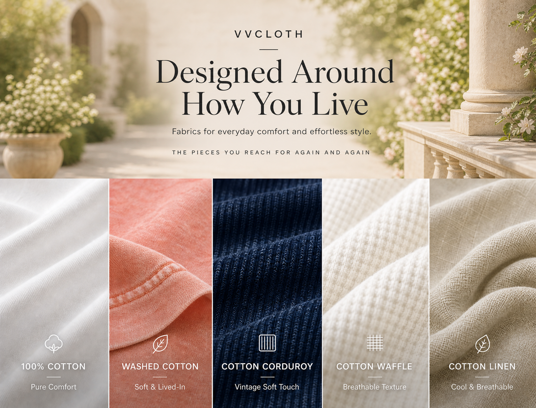 Fabric Story | Natural Cotton Fabrics for Everyday Comfort – VVCLOTH