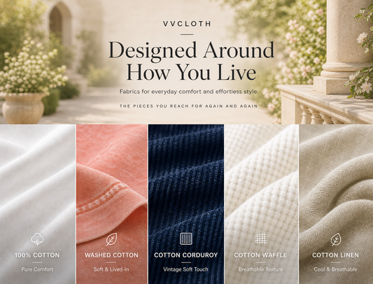 Fabric Story | Natural Cotton Fabrics for Everyday Comfort – VVCLOTH