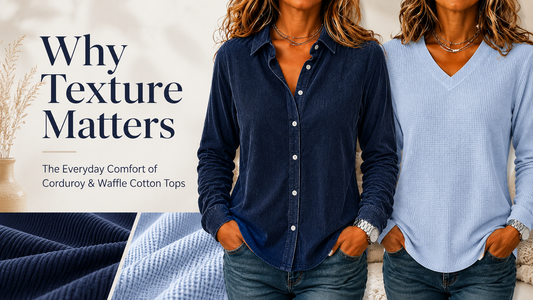 Why Texture Matters: Women's Corduroy & Waffle Cotton Tops | VVcloth