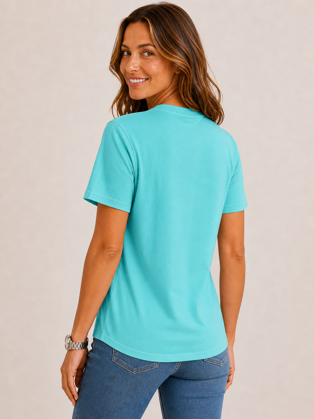 Crew Neck 100% Cotton Tee