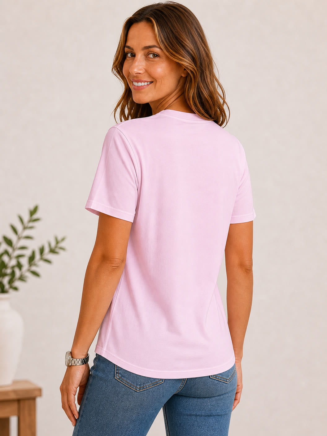 100% Cotton Crew Neck Tee