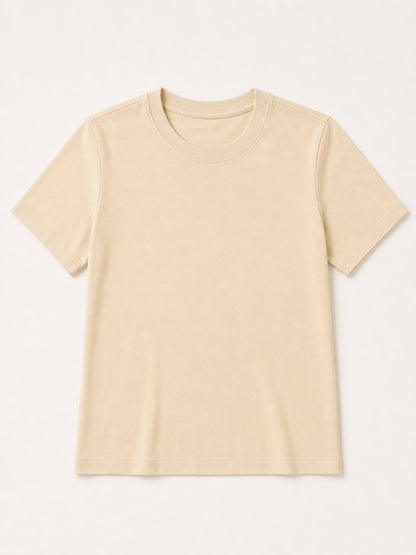 100% Cotton Crew Neck Top