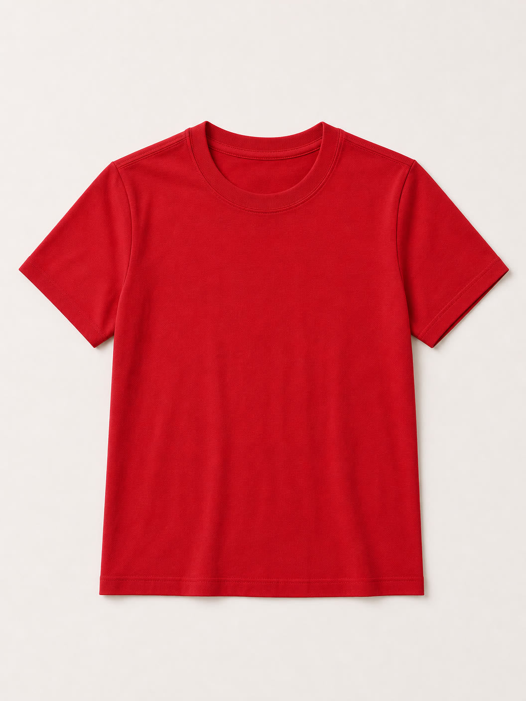 100% Cotton Crew Neck Top