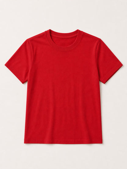 100% Cotton Crew Neck Top