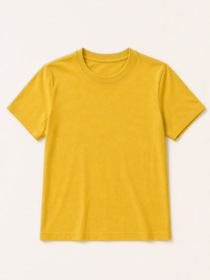 100% Cotton Crew Neck Top
