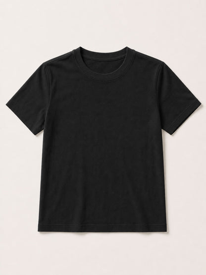 100% Cotton Crew Neck Top