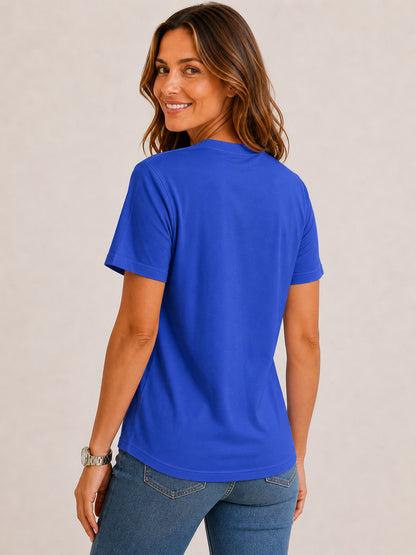 100% Cotton Crew Neck Top