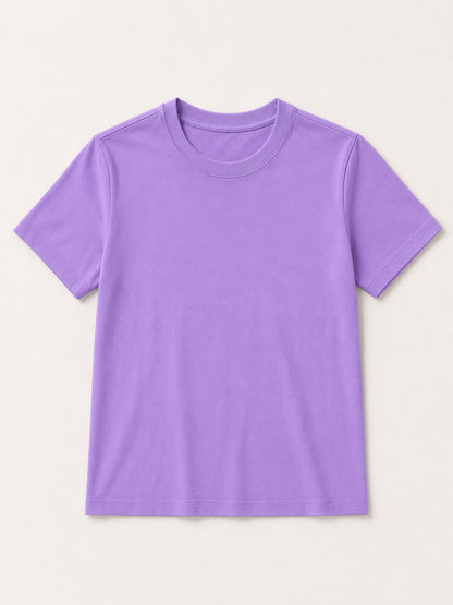 100% Cotton Crew Neck Top