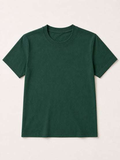 100% Cotton Crew Neck Top