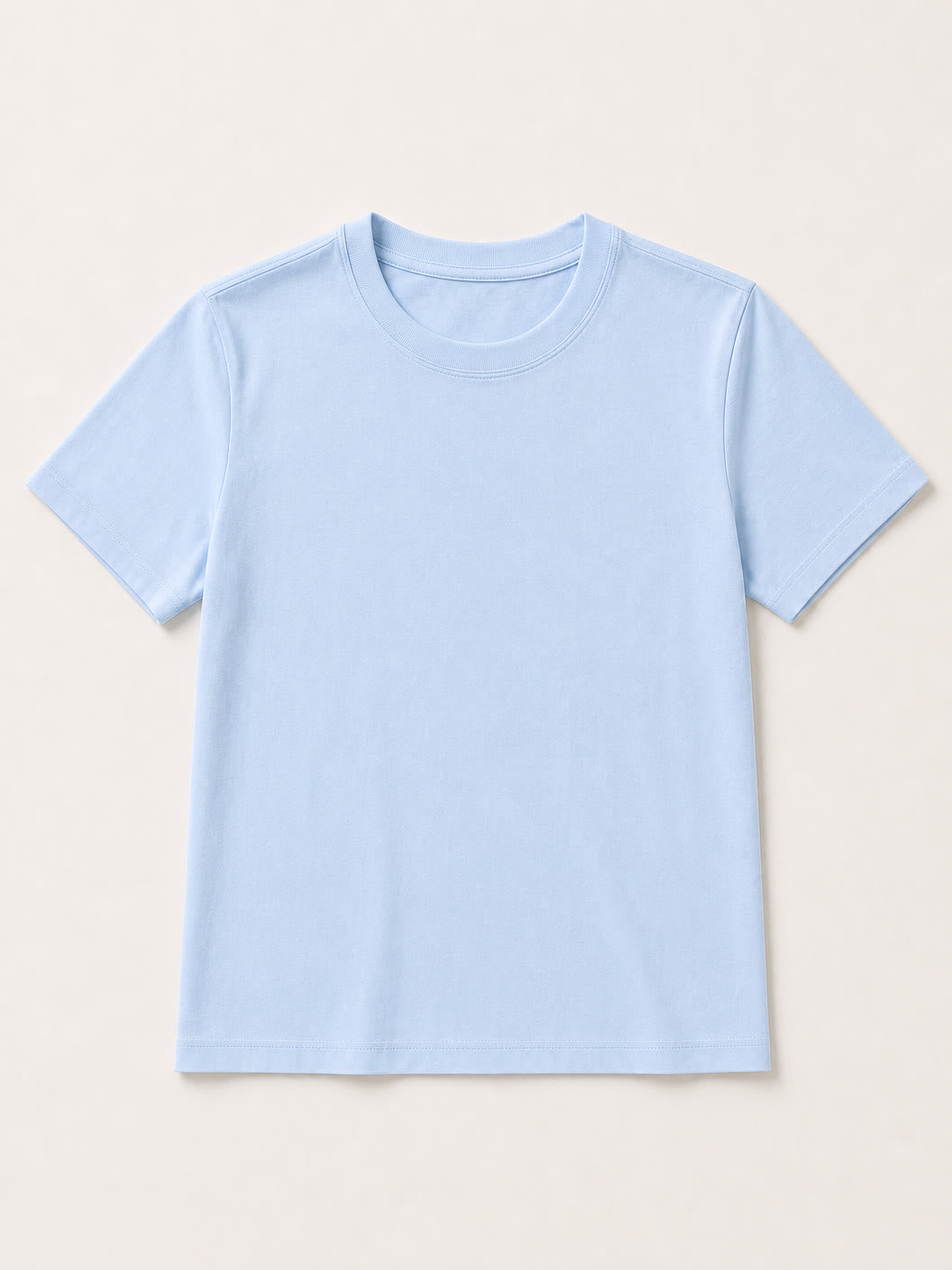 100% Cotton Crew Neck Top