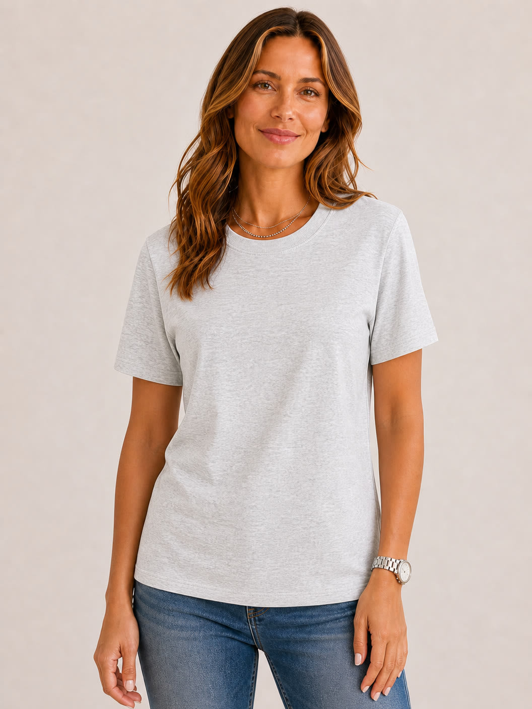100% Cotton Crew Neck Tee