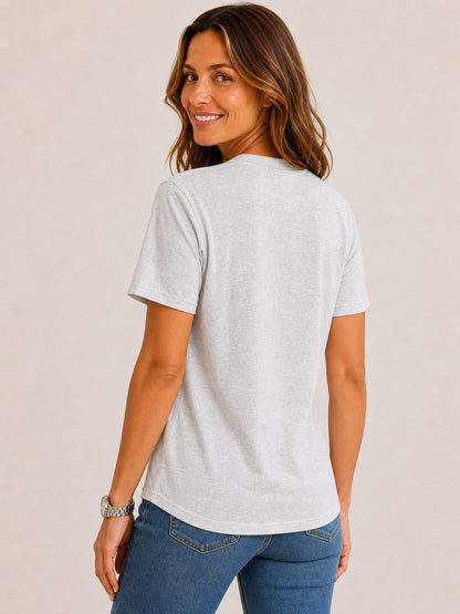 100% Cotton Crew Neck Top