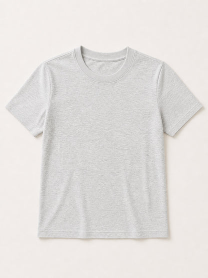 100% Cotton Crew Neck Top