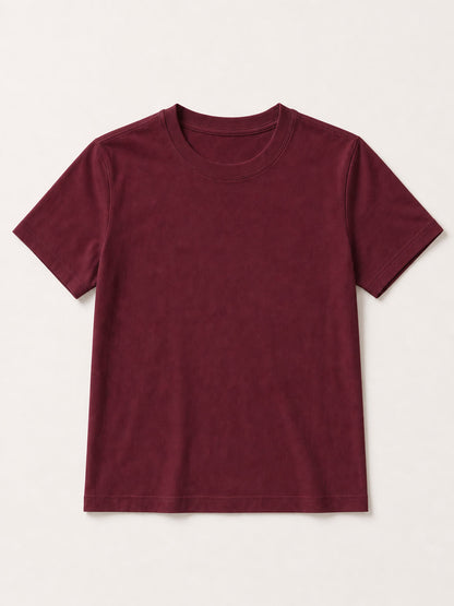 100% Cotton Crew Neck Top