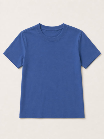 100% Cotton Crew Neck Top