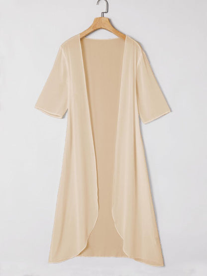 Chiffon Lightweight Half Sleeve Cover-Up