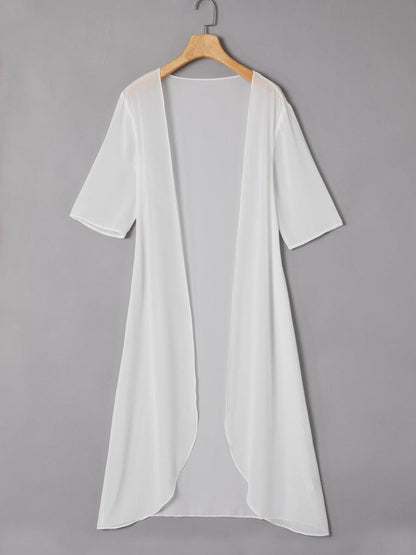 Chiffon Lightweight Half Sleeve Cover-Up