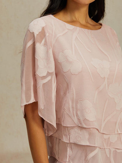 Chiffonbluse mit Blumenmuster