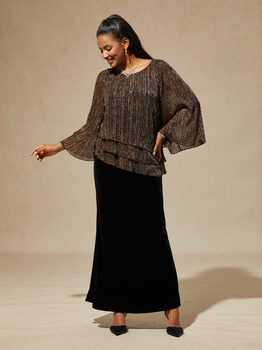 Chiffon Floral Layered Blouse