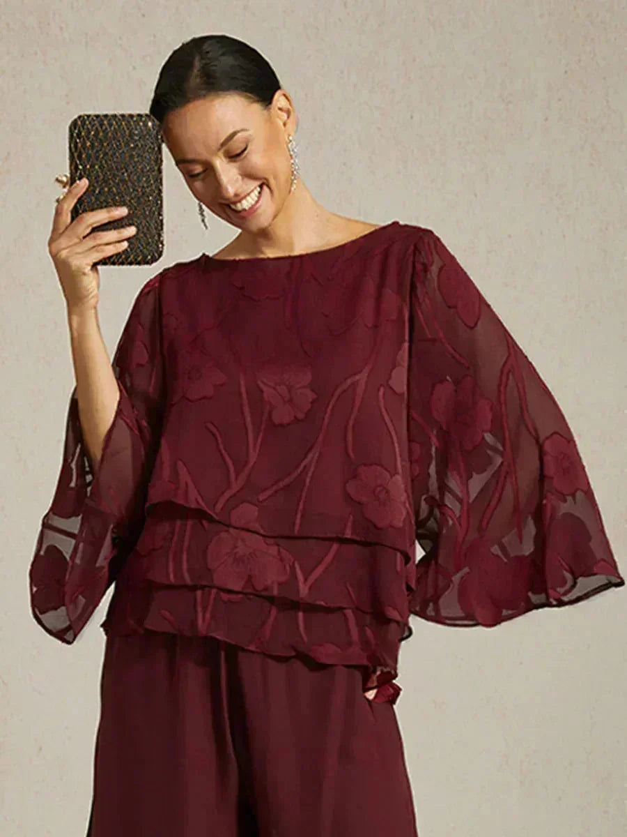 Chiffon Floral Layered Blouse