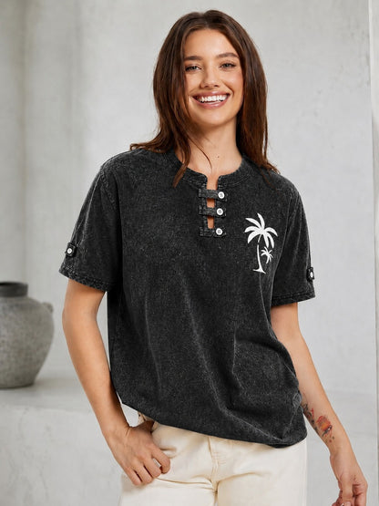 100% Cotton Henley Shirts