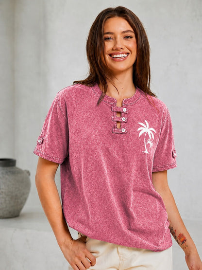 100% Cotton Henley Shirts