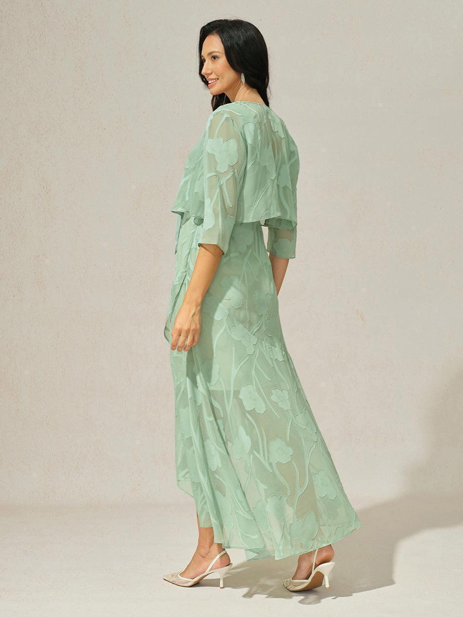Maxikleid aus Satin mit Batikmuster