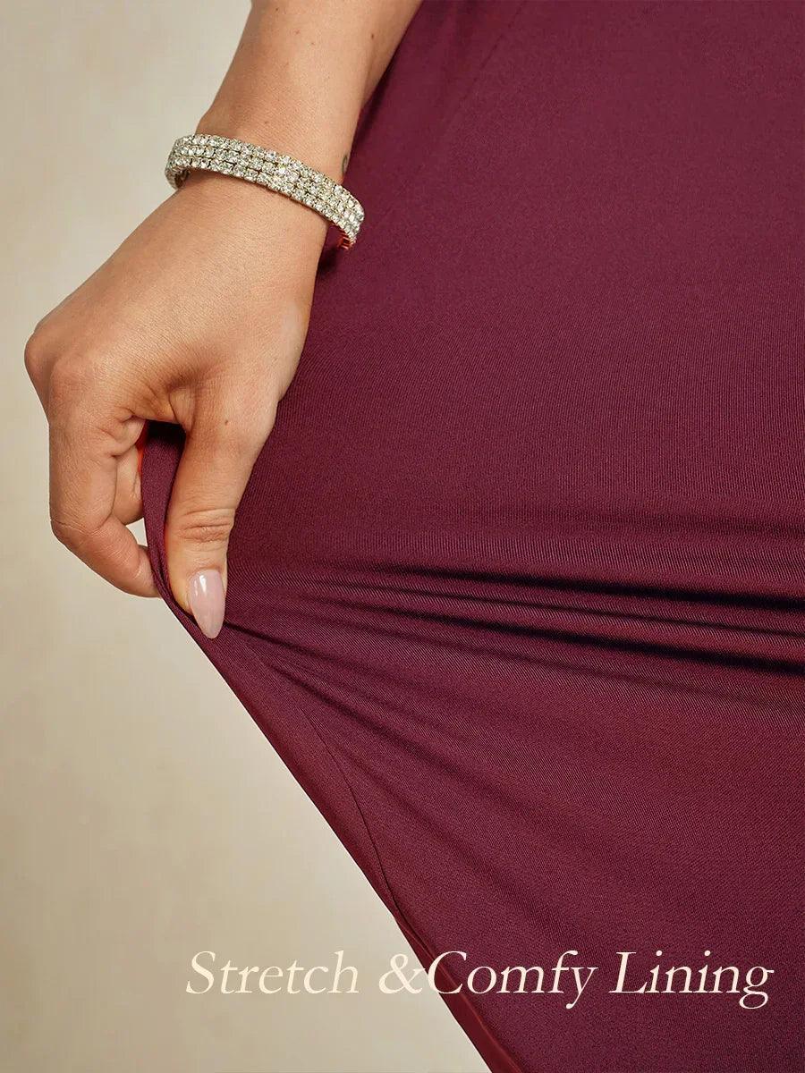 A-Linien-Kleid aus Rosettenspitze mit Paillettenverzierung