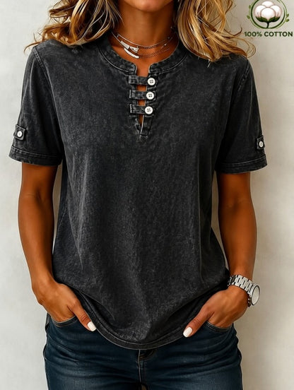 Women's 100% Cotton Short Sleeve Tee